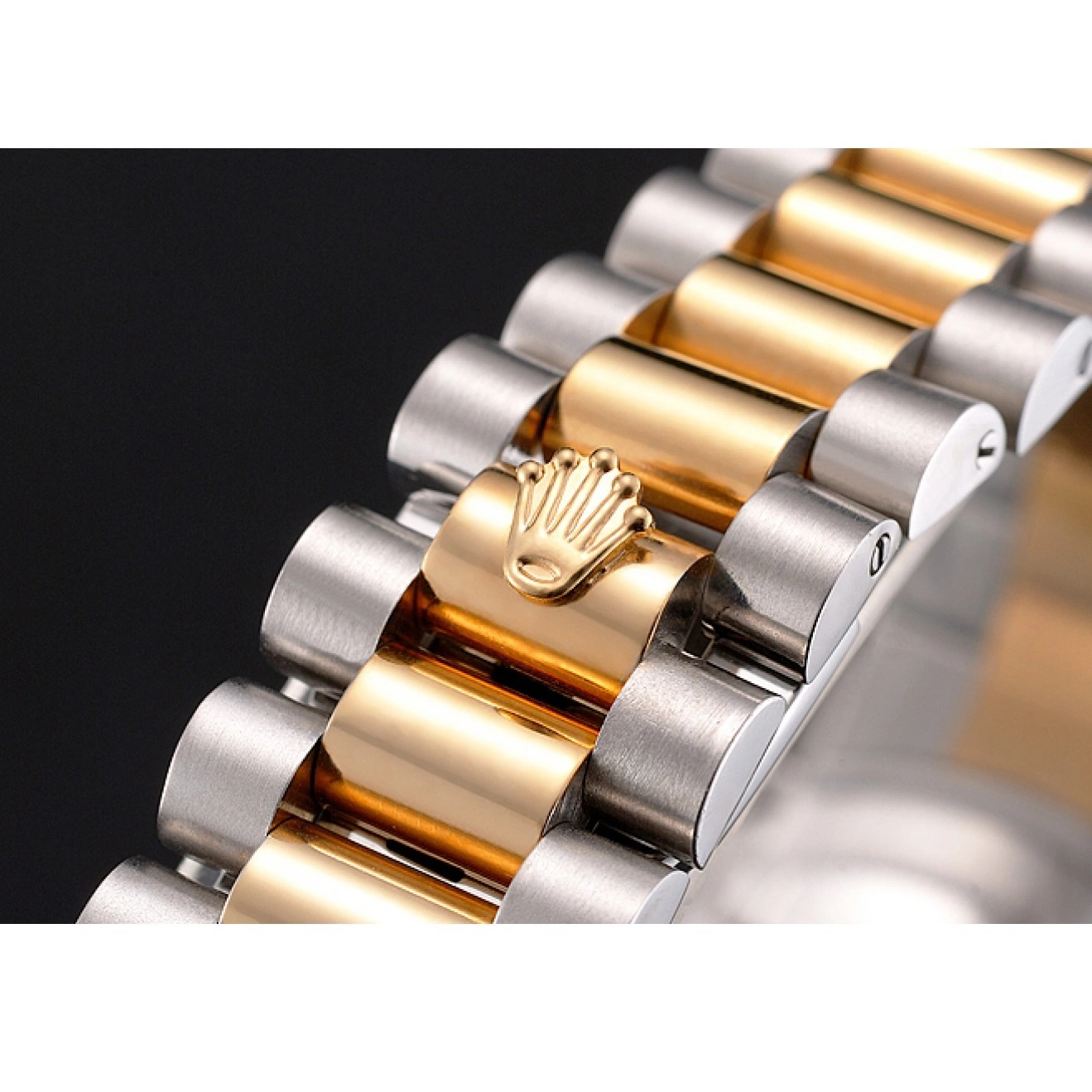 AAA Replica Watches And Gold Stainless Dial Tone Bracelet Datejust Bezel Case Two Steel Swiss Rolex 0824